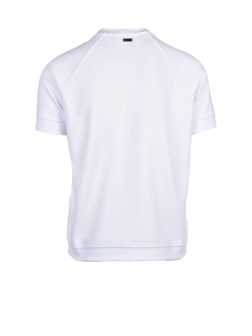 Les Hommes White Cotton Polyester Sweatshirt