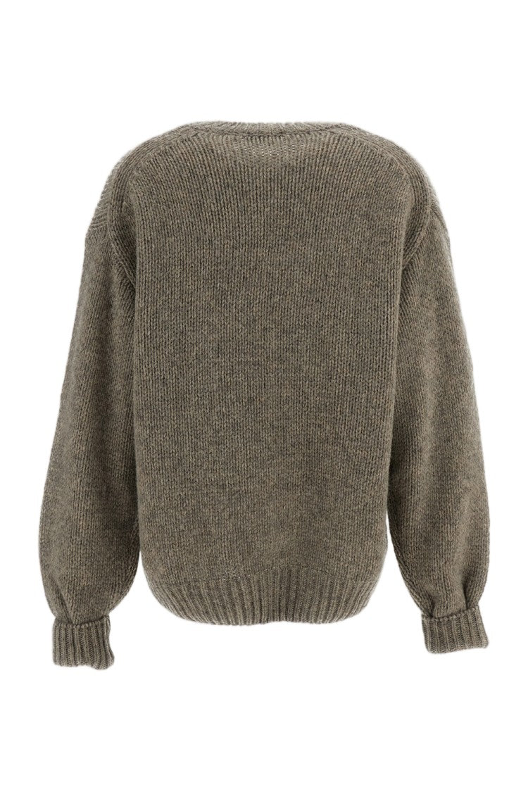 Haikure Crew Neck Sweater With Sequins