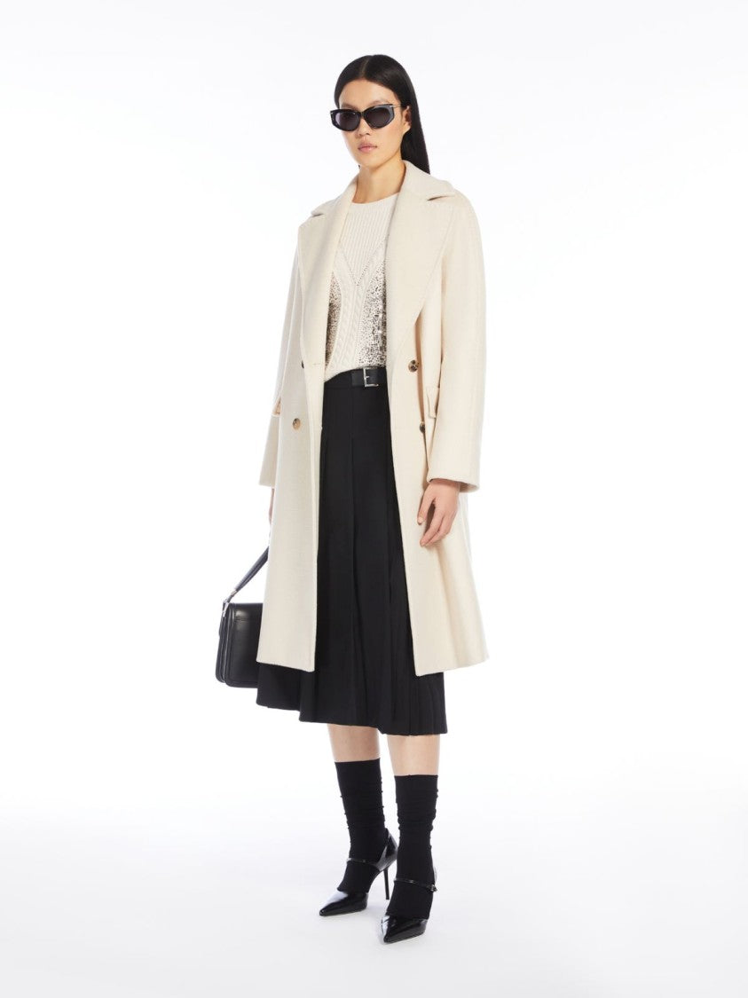 Max Mara Cropped Pullover With Gradient Mirrored Glass Embroidery