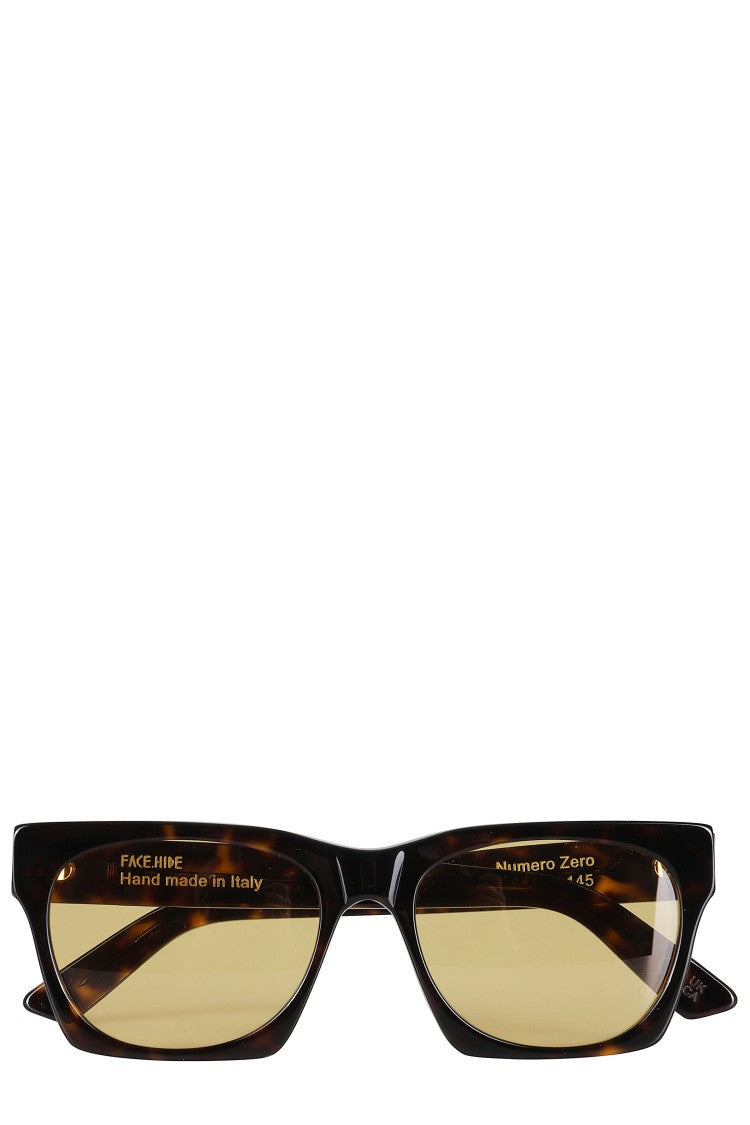 Face.Hide Number 0 Glasses - Brown Temple