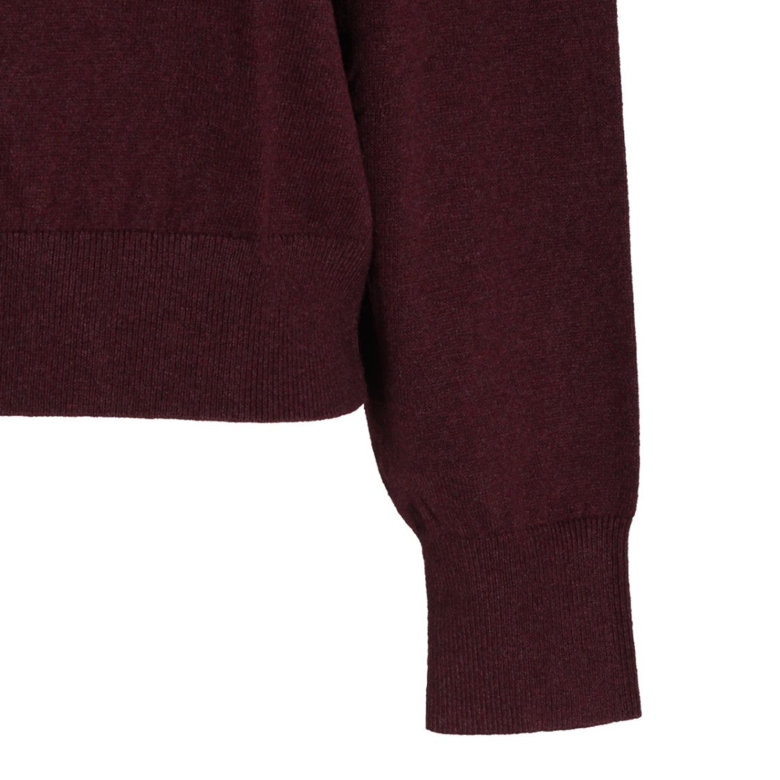 Isabel Marant Étoile Burgundy Relaxed Fit Abstract Emblem Sweater