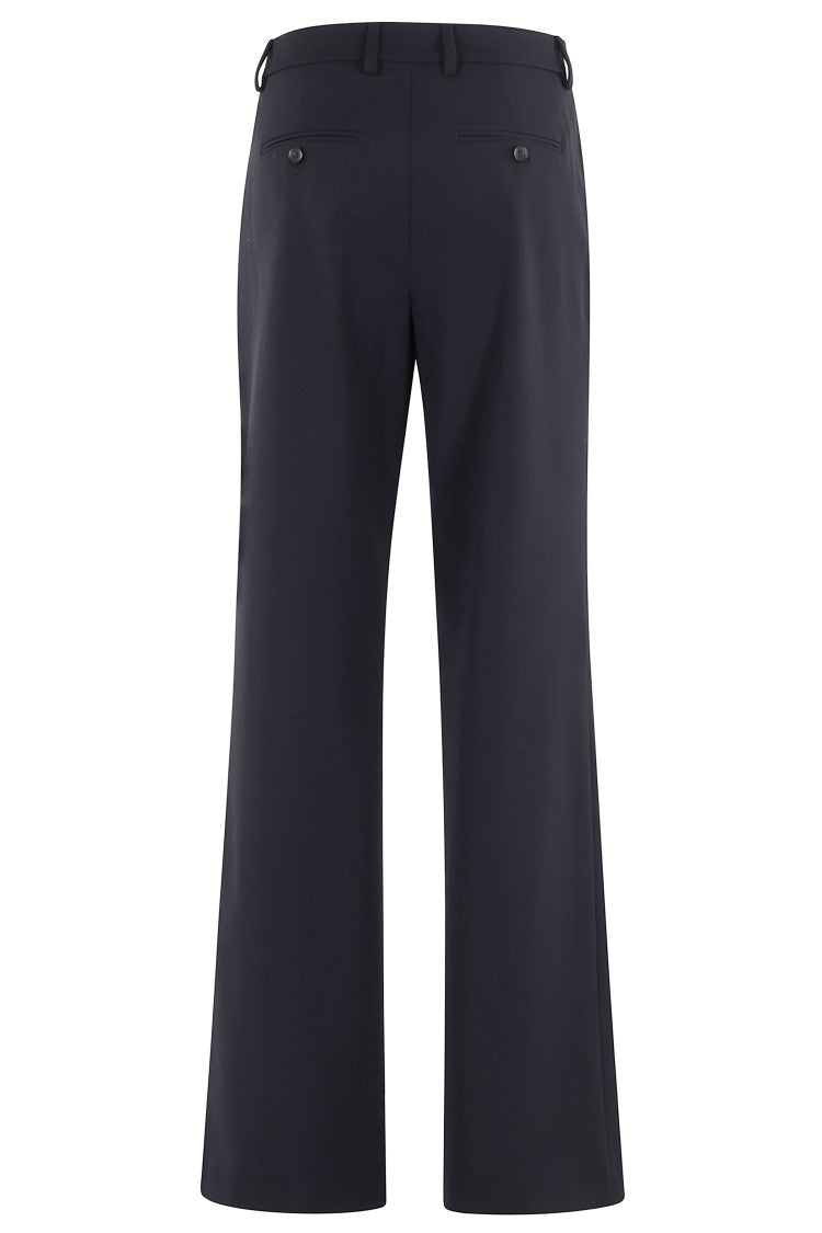 Seventy High-Waisted Blue Trousers With Four-Pocket Design