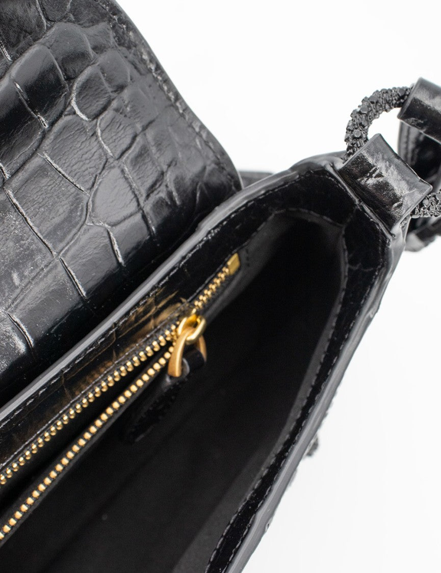 Pinko Black Limousine Block Color Shoulder Bag