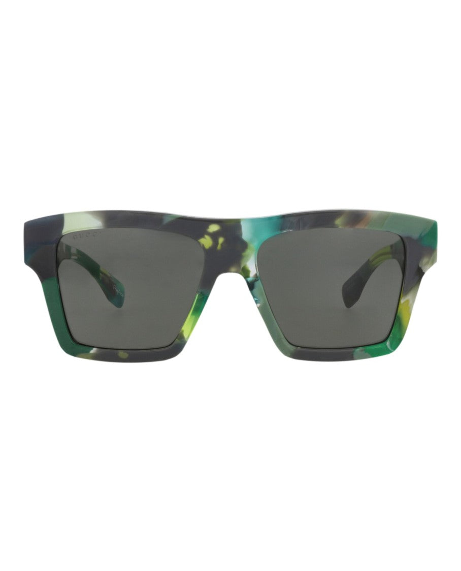 Gucci Square-Frame Recycled Acetate Sunglasses