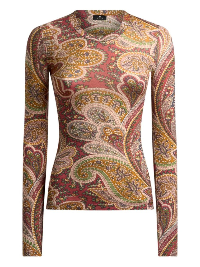 Etro Fitted Sweater With Paisley Design