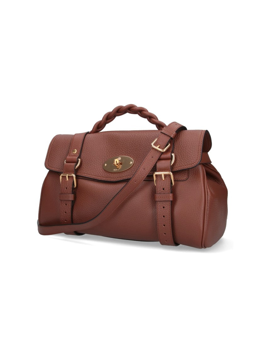 Mulberry Brown Alexa Classic Closure Leather Bag