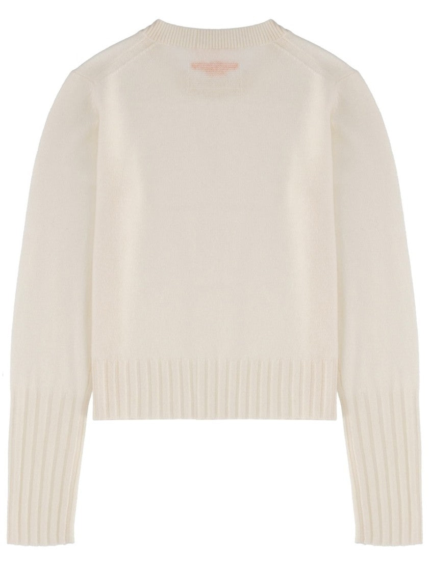 Guest In Residence Shrunken Crew Cropped Ribbed Cashmere Sweater