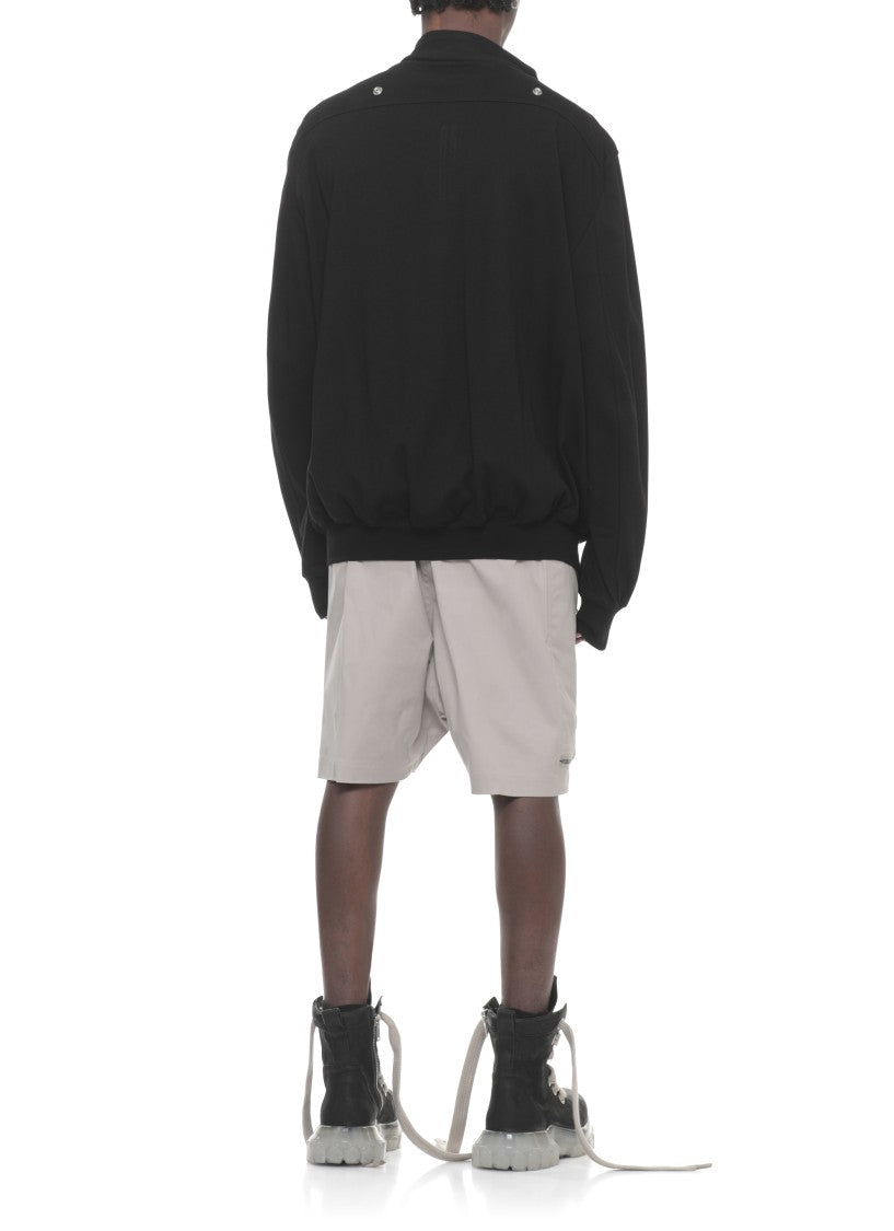 Rick Owens Black Hollywood Flight Zip Sweatshirt