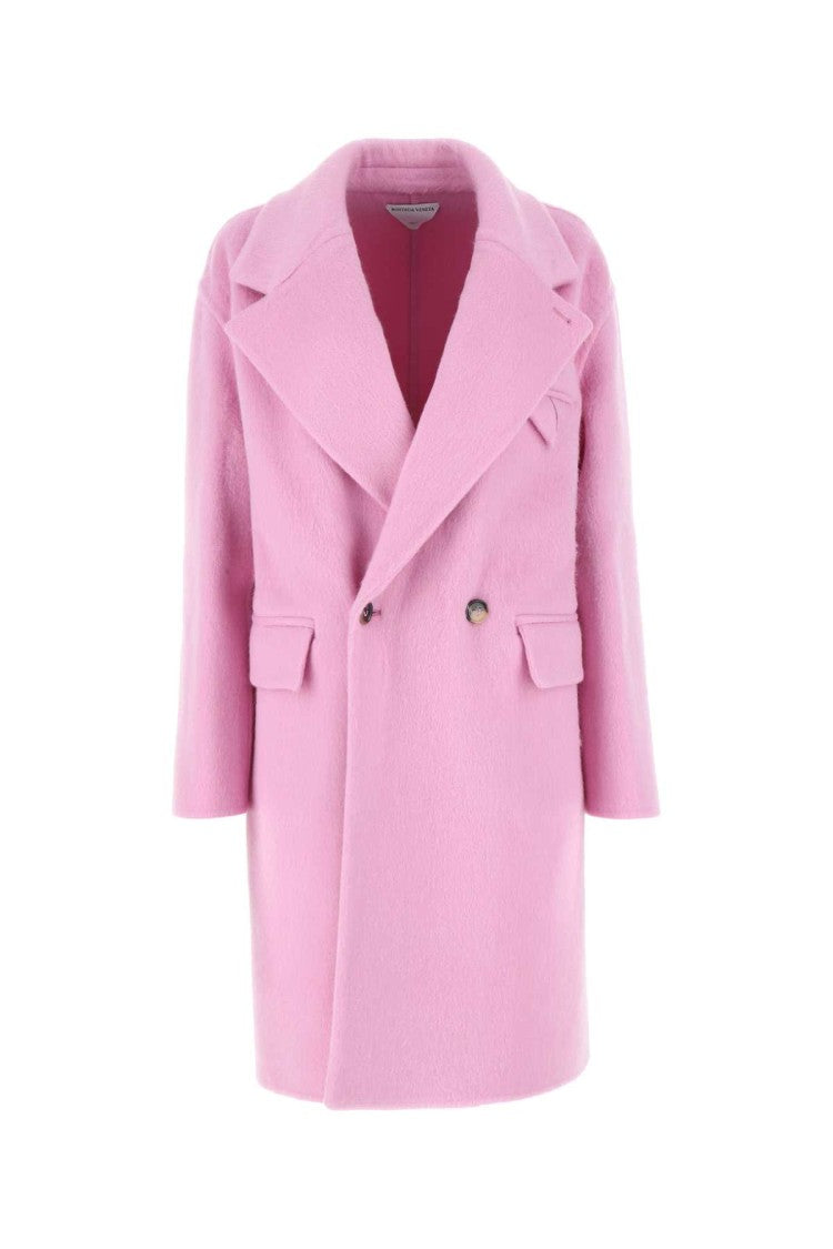 Bottega Veneta Pink Wool Blend Coat