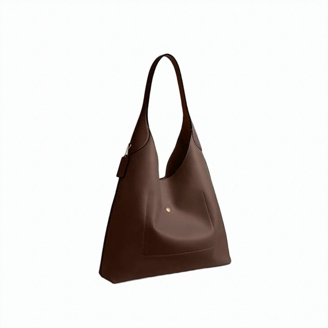 Coach Smooth Brown Cowhide Leather Shoulder Bag
