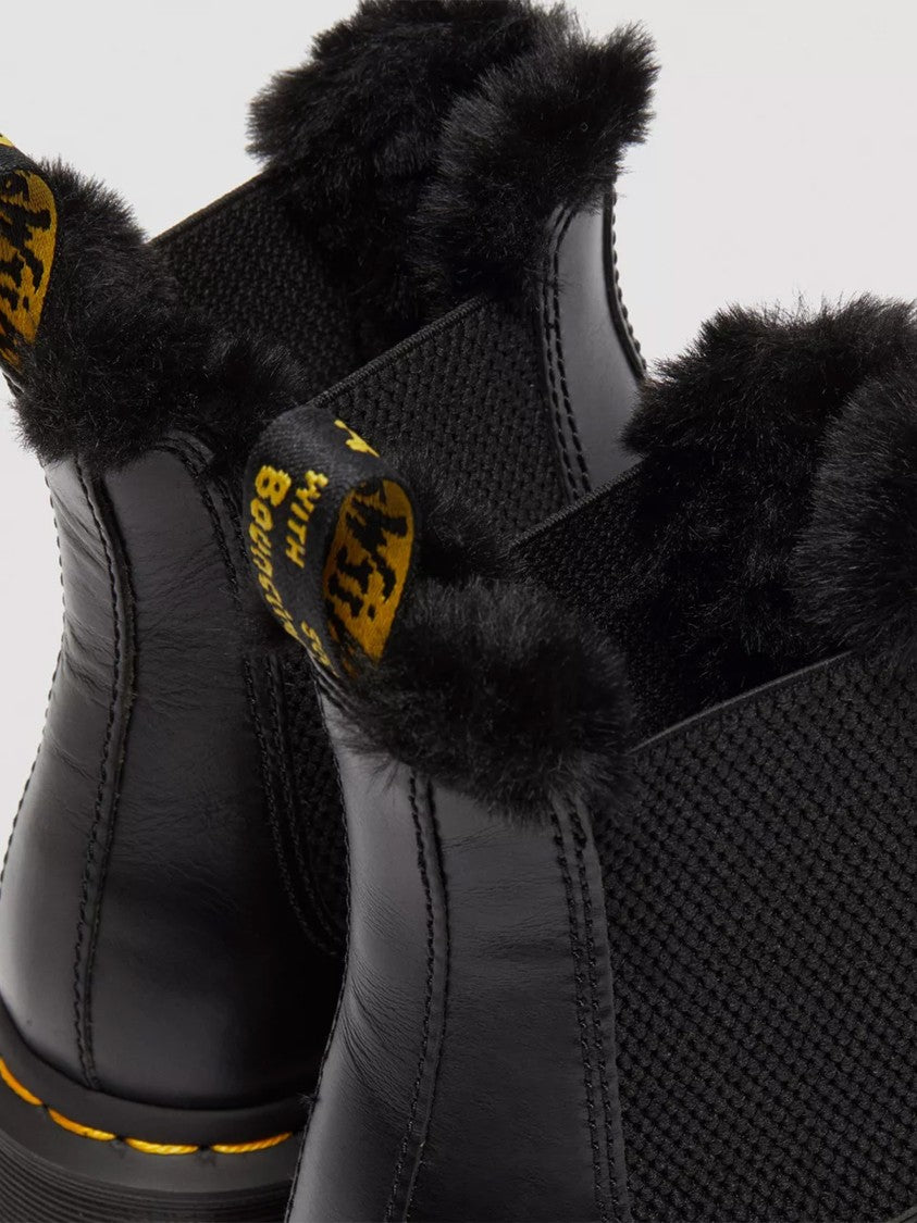 Dr. Martens 2976 Leonore Fur Lined Leather Boots
