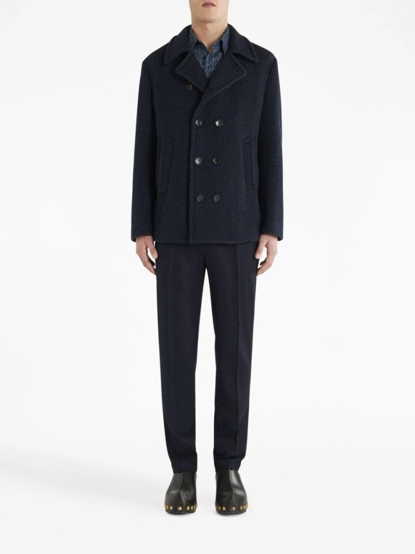 Etro Tailored Black Pleated Trousers