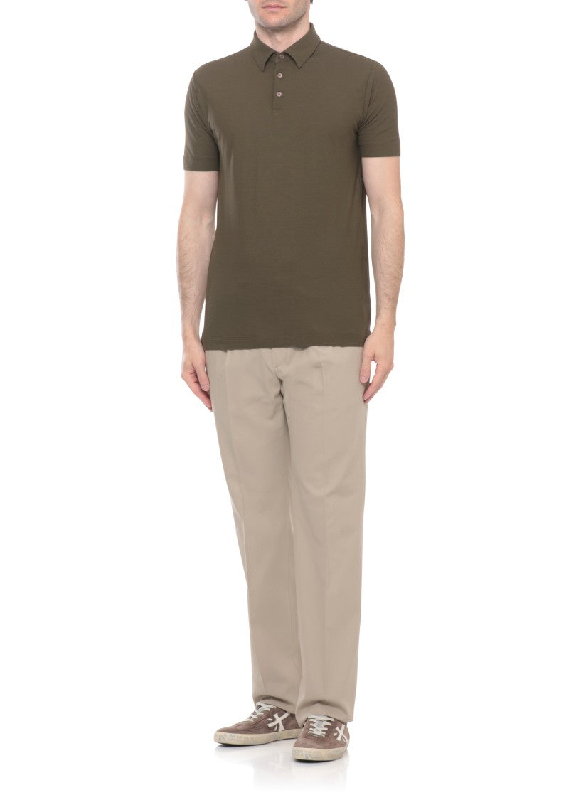 Zanone Three Buttons Cotton Polo Shirt