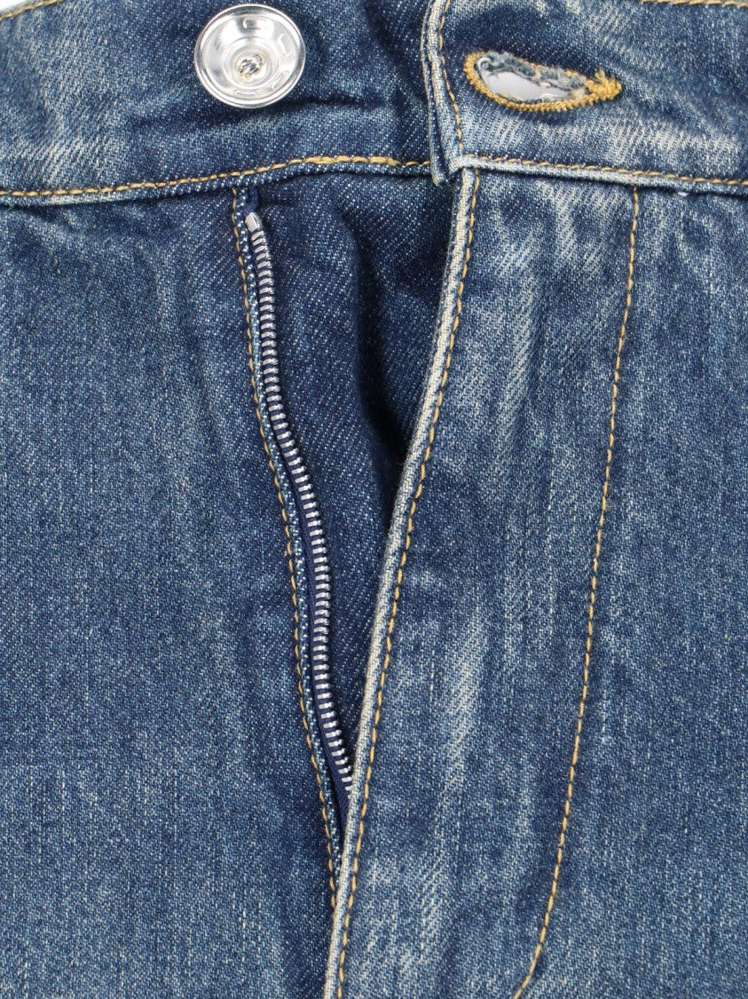 Maison Margiela Cut-Out Detail Jeans – Blue
