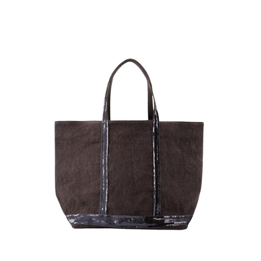 Vanessa Bruno L Shopper Bag - Linen - Black