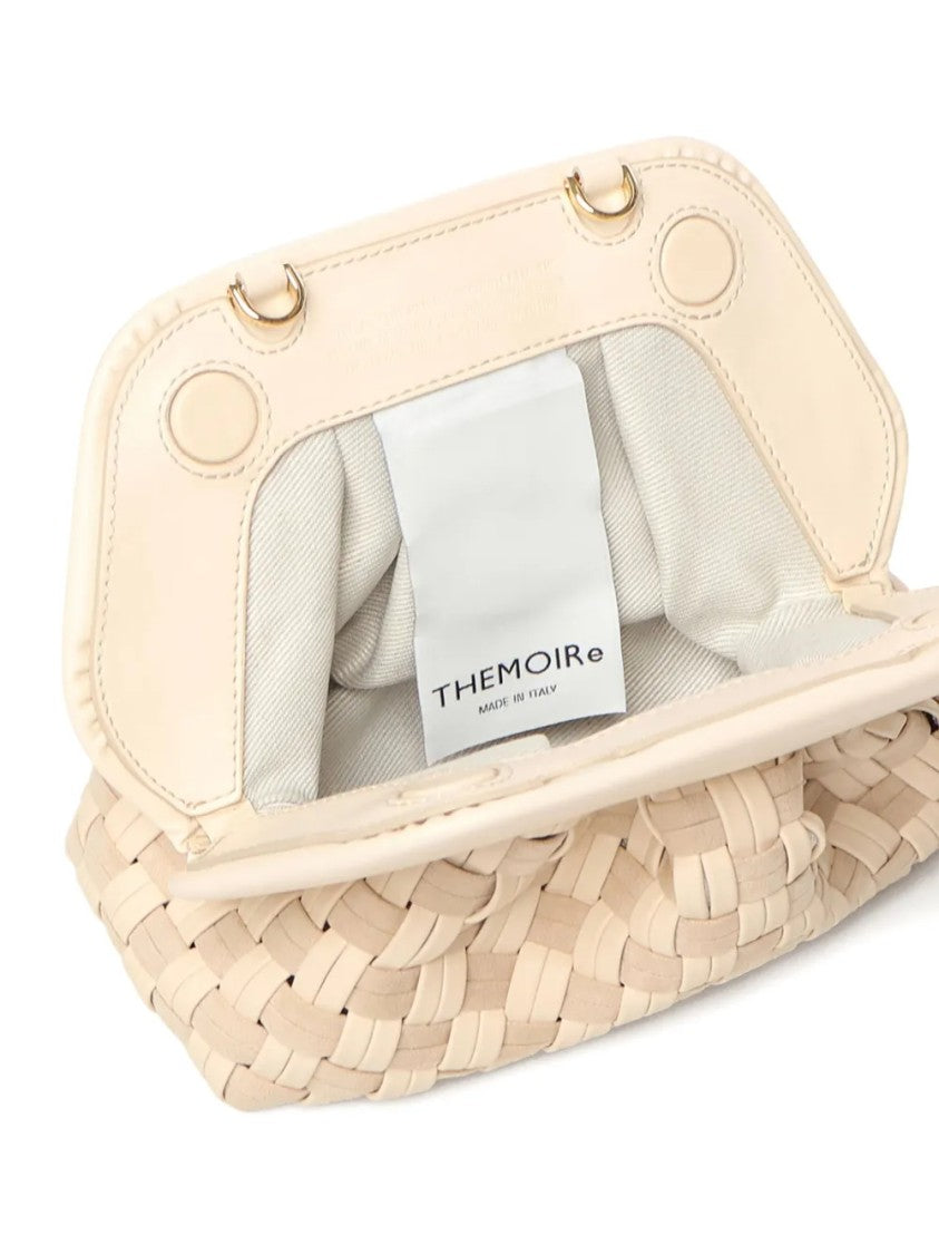 Themoirè Structured Neutrals Bag With Minimalist Design