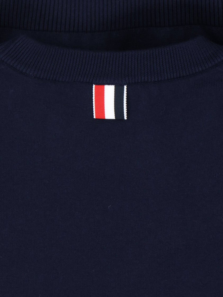 Thom Browne Logo Sweatshirt – Navy Blue
