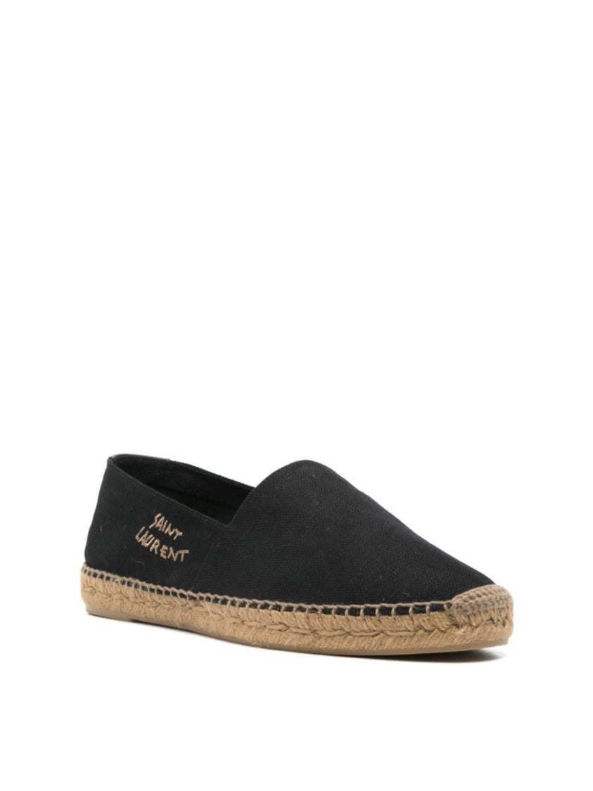 Saint Laurent Embroidered Logo Espadrilles