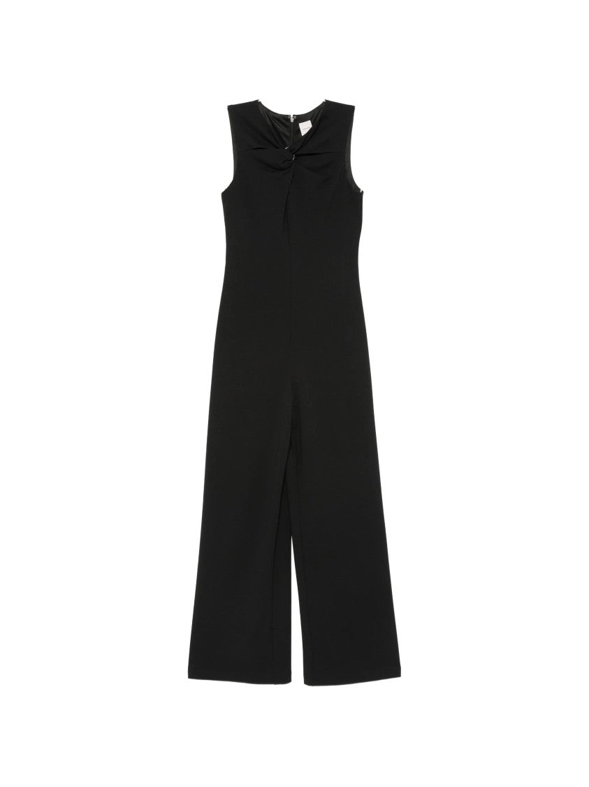 Calvin Klein Black Scuba Crepe Sleeveless Jumpsuit