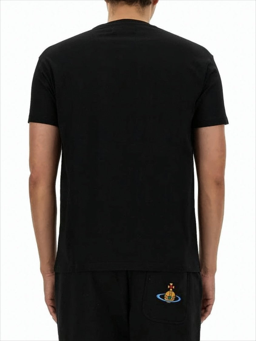 Vivienne Westwood Short-Sleeve T-Shirt With Colorful Embroidered Logo