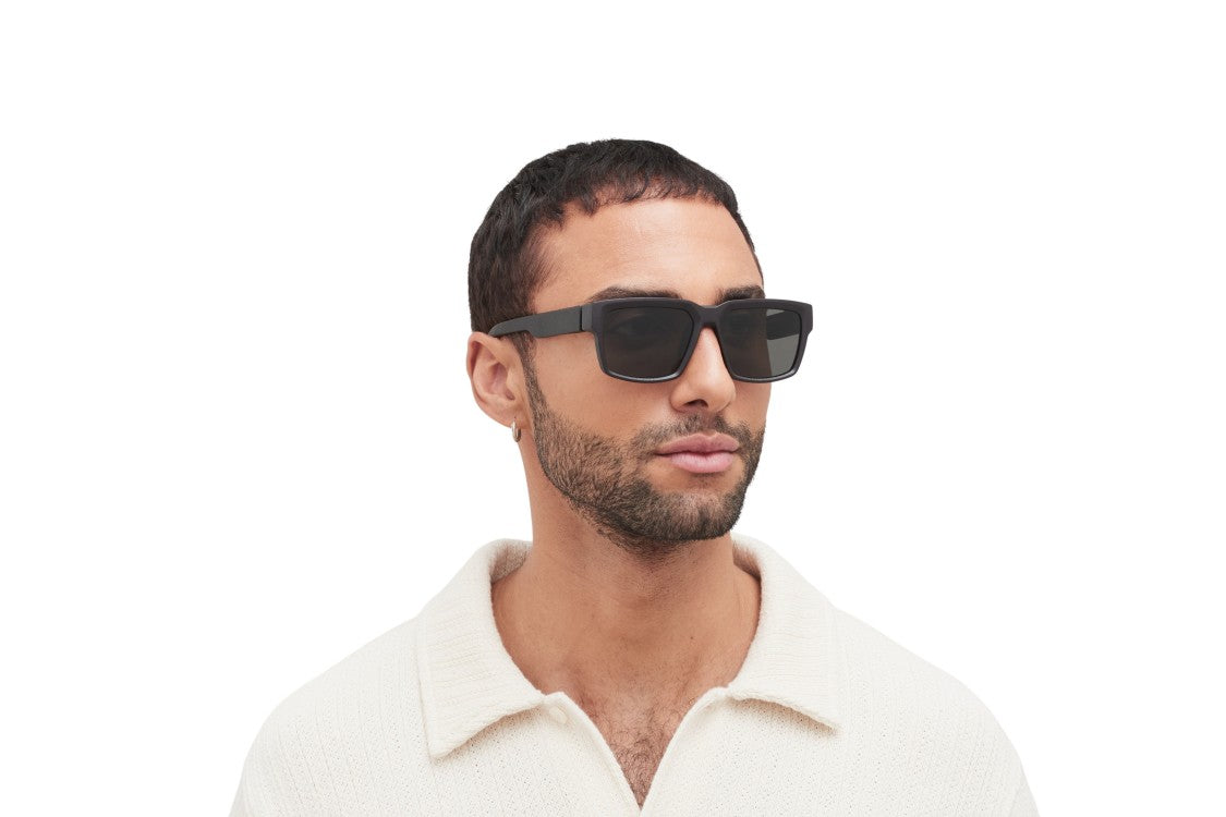 Mykita Bold Matte Black Sunglasses With Square Frame