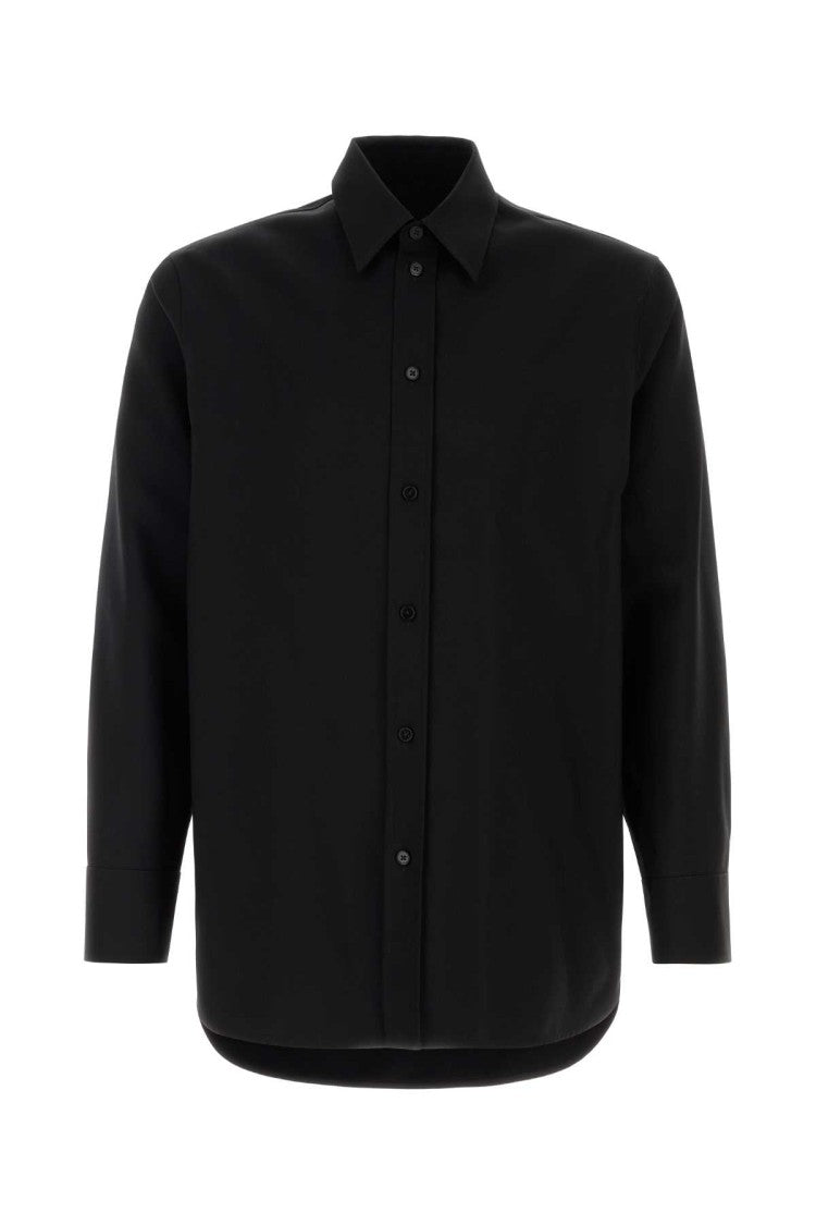 Jil Sander Black Wool Shirt
