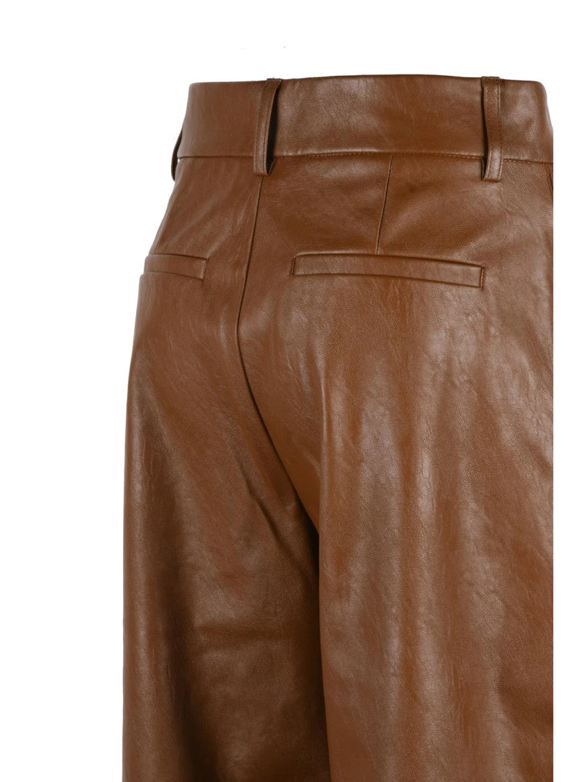 Pennyblack Brown Wide-Leg High-Waist Pants