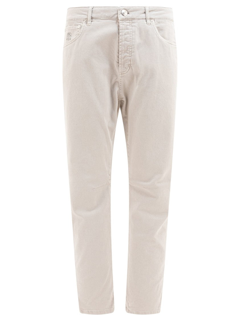 Brunello Cucinelli Straight-Leg Cotton Denim Jeans
