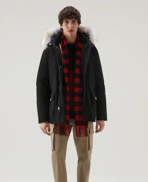 Woolrich Black Arctic Fur Anorak