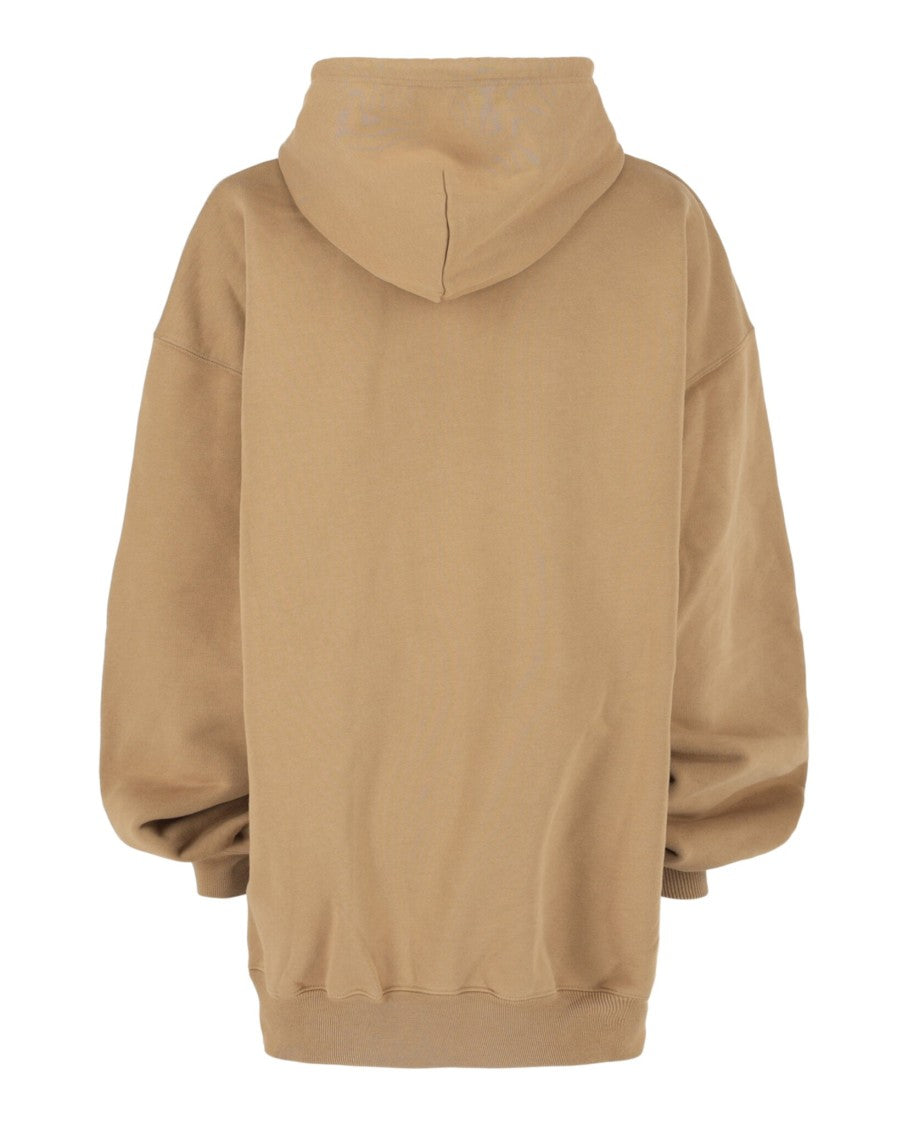 Balenciaga Medium Fit Hoodie With Double B Logo Embroidery