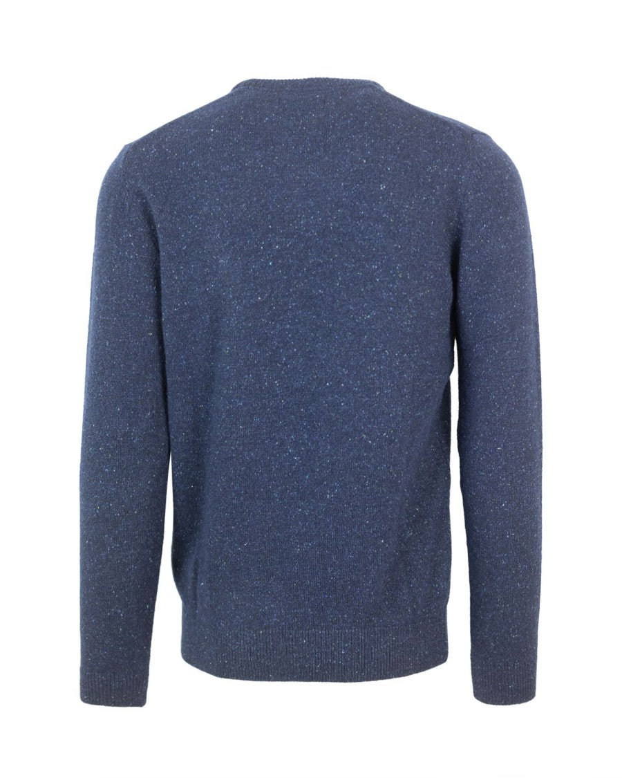 Barbour Essential Tisbury Crew Blue Sweater