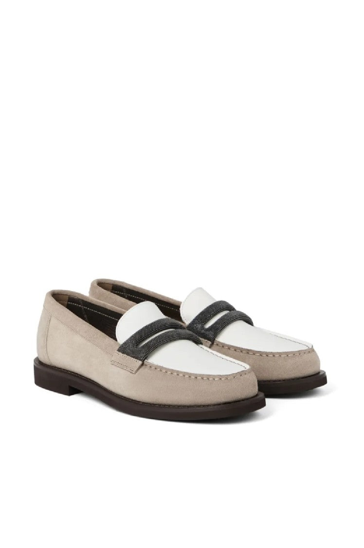 Brunello Cucinelli Ice Loafers With Sophisticated Strap Detail