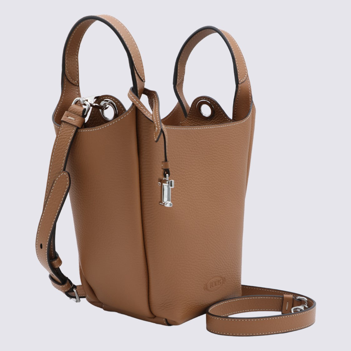 Tod's Structured Bucket Bag With Smooth Pebbled Texture