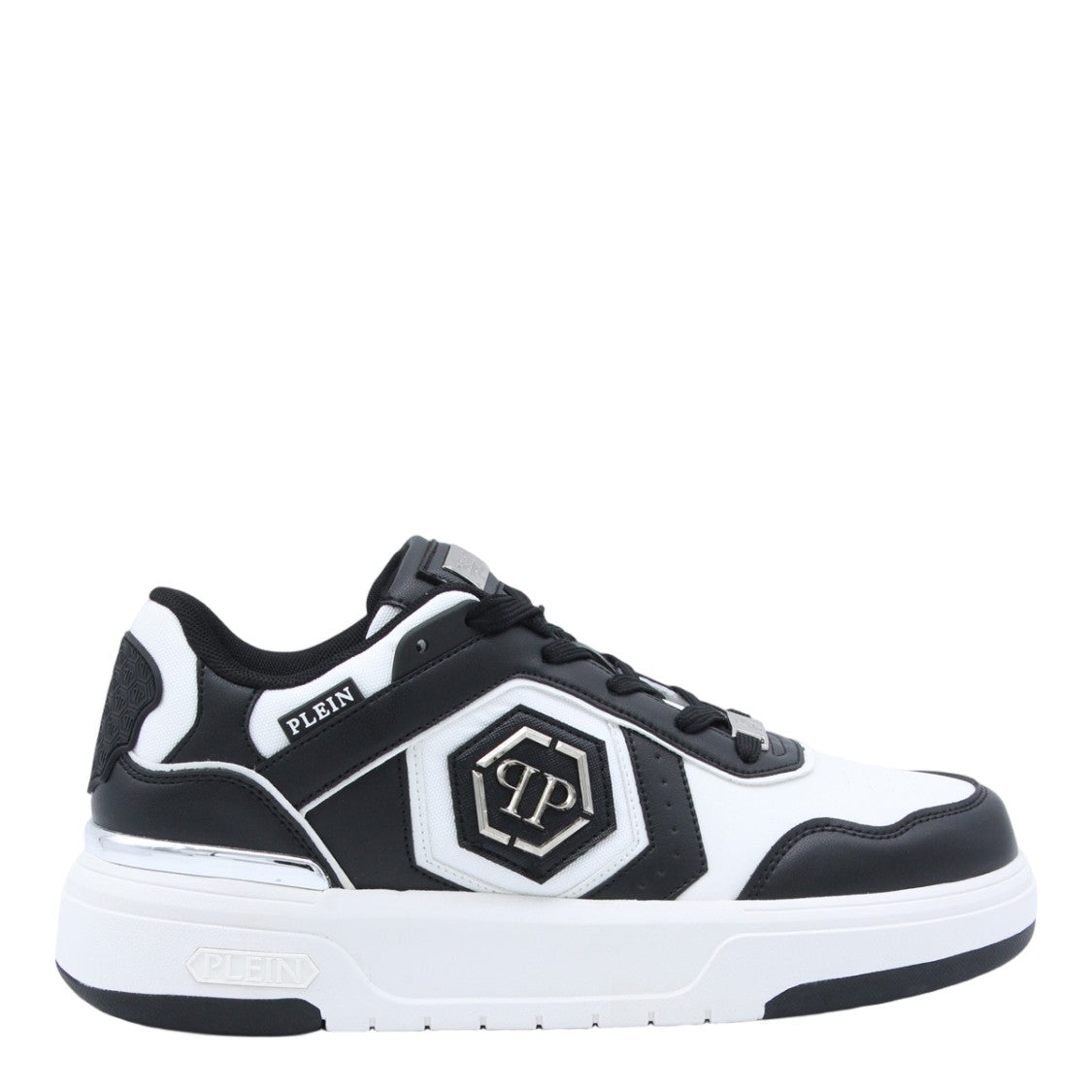 Philipp Plein White Sneakers With Low-Top Profile