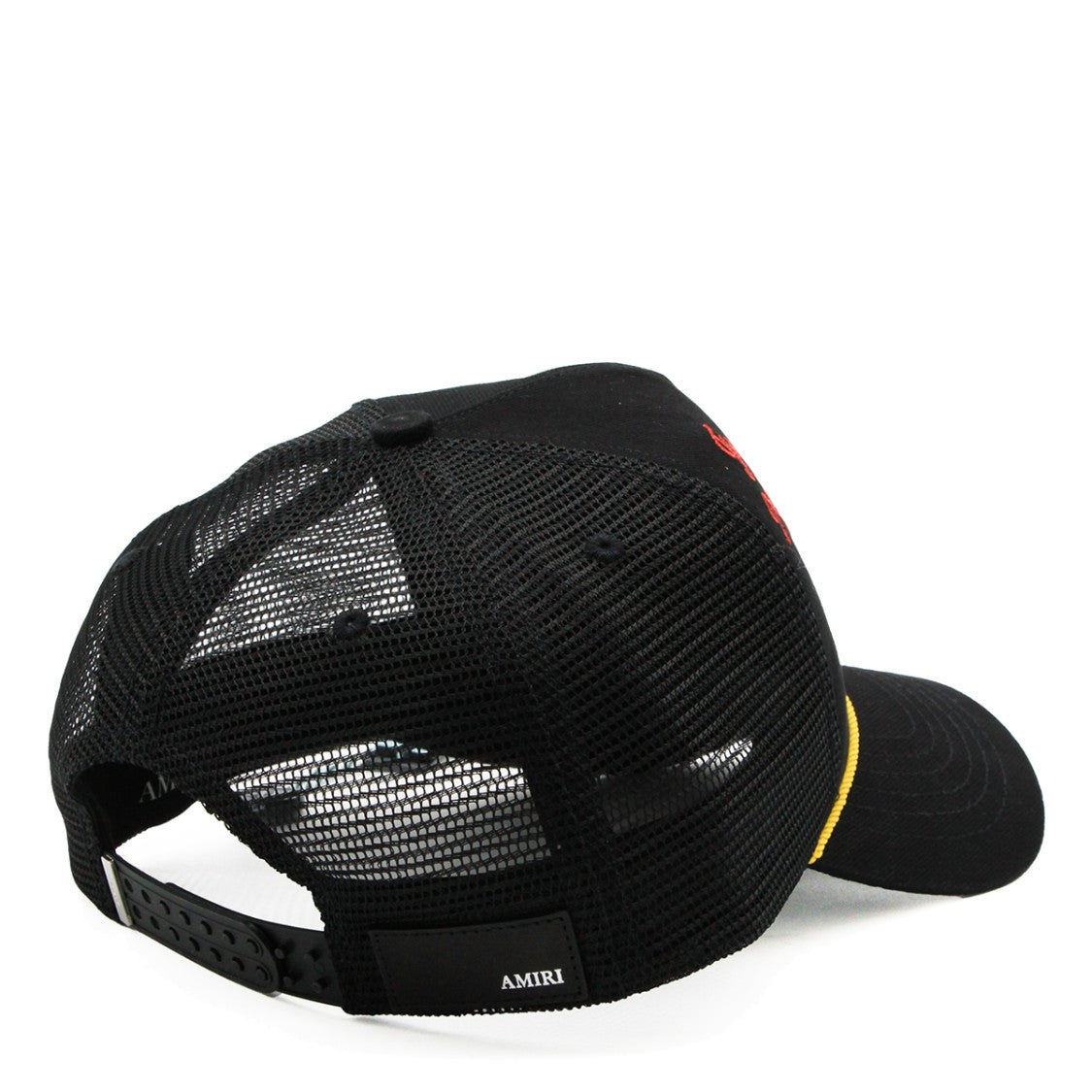 Amiri Black Cotton Curved Peak Hat