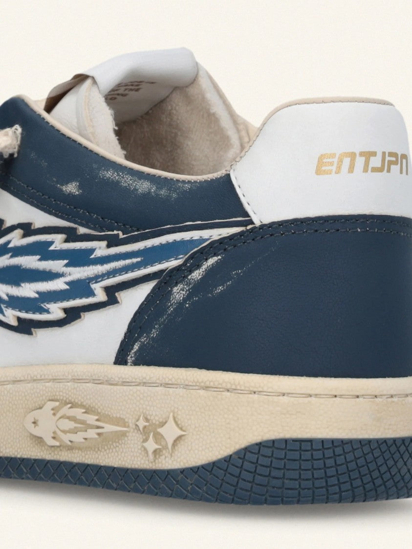 Enterprise Japan Egg Rocket 3 Navy/White Leather Sneakers