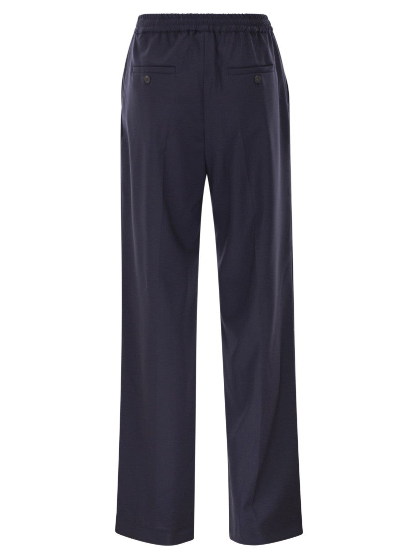 Max Mara Wkdmallo - Pure Wool Canvas Trousers