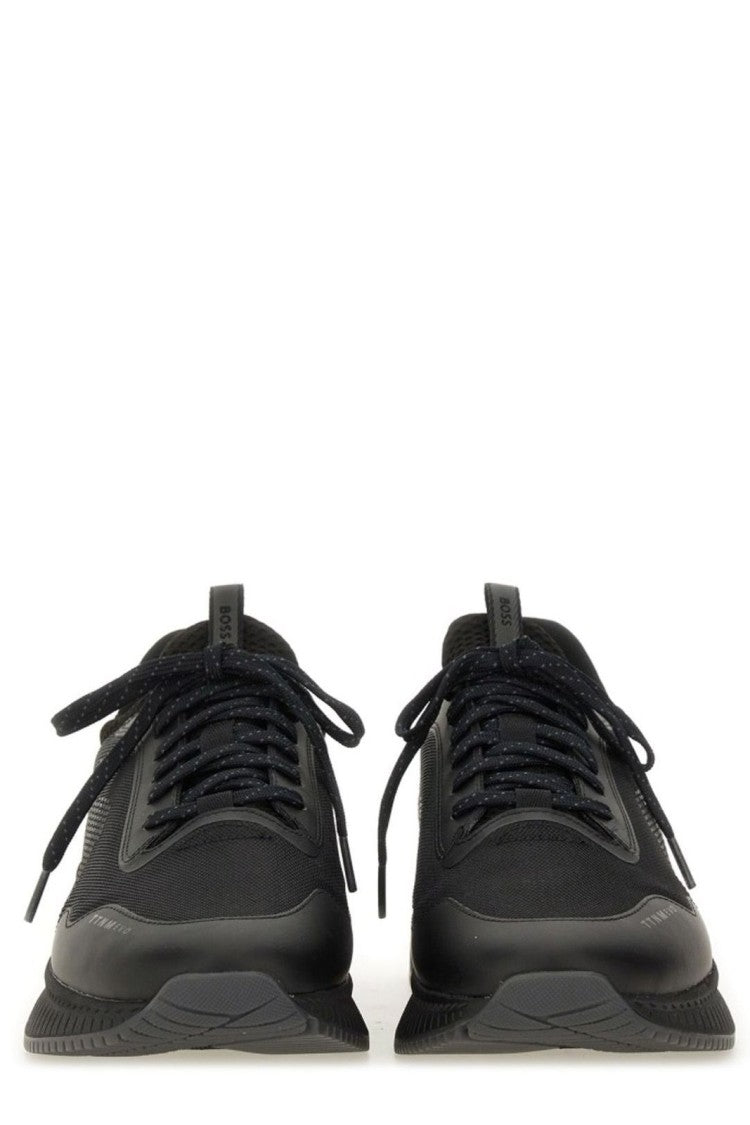 Boss Minimalist Low-Top Sneakers With Subtle Detailing