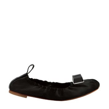 Paul Andrew Ballet Cube Satin Flats