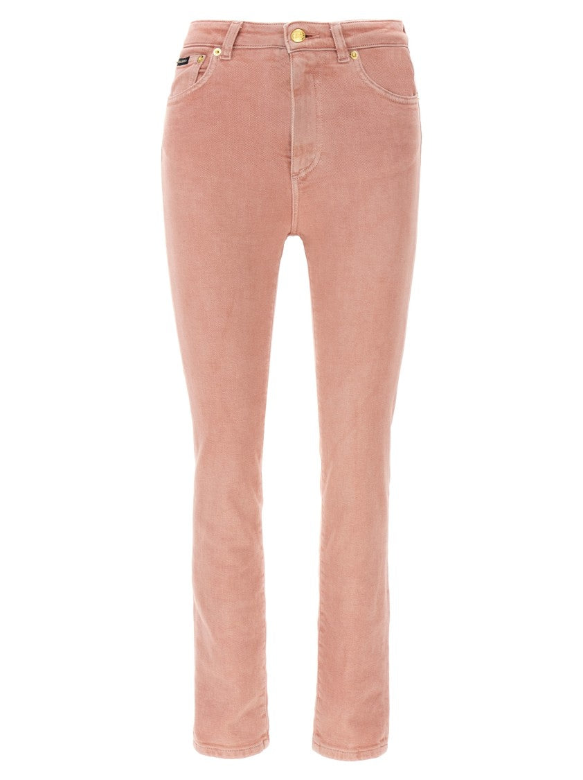 Dolce & Gabbana Garment-Dyed High Waist Jeans