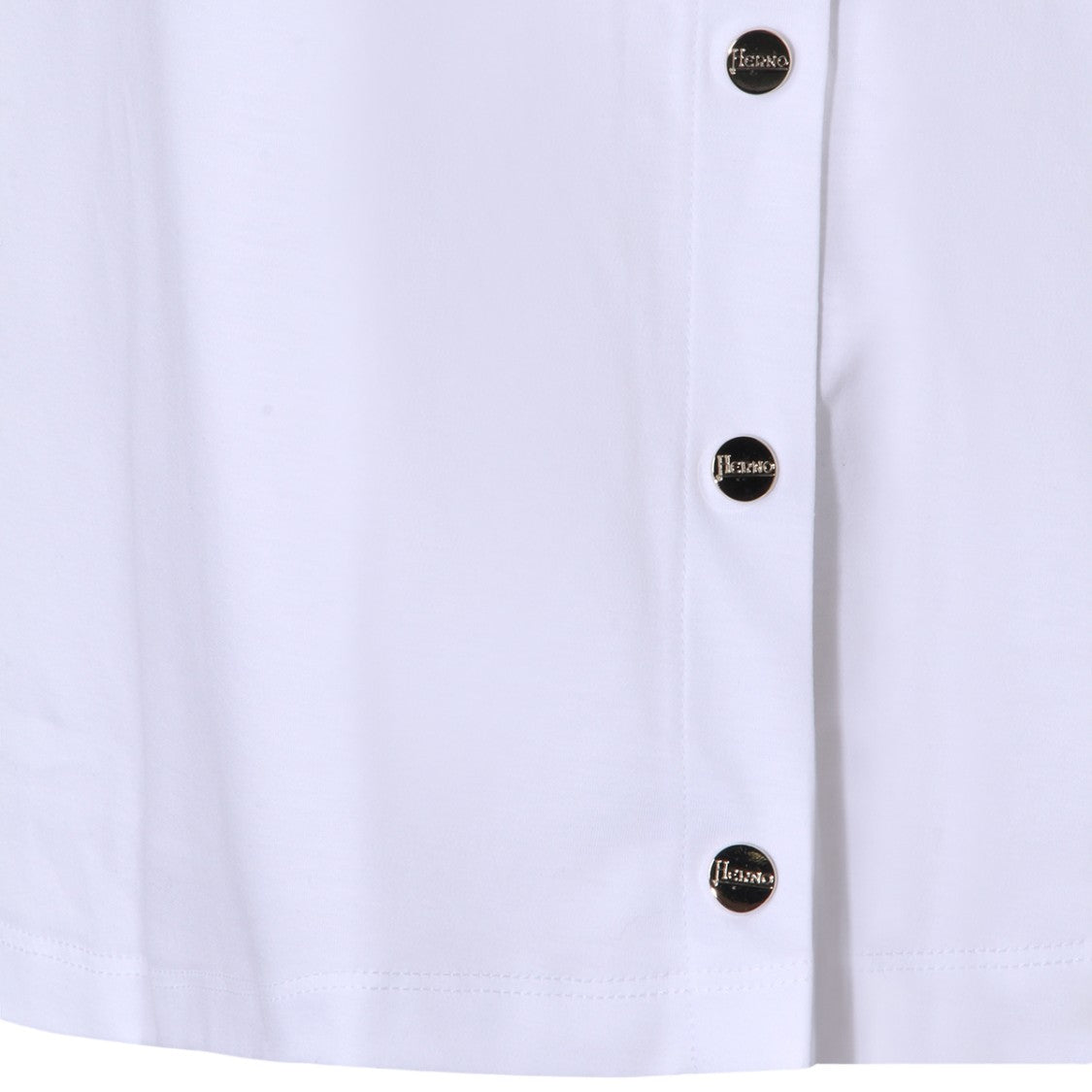 Herno Minimalist White T-Shirt With Round Neckline
