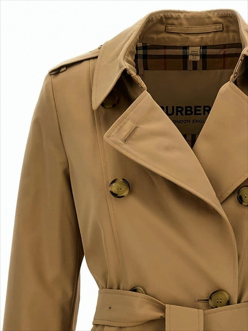 Burberry Double-Breasted Cotton Trench Coat