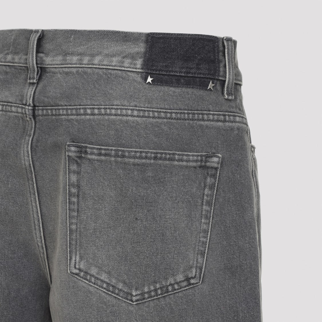 Golden Goose Wide Grey Cotton Jeans