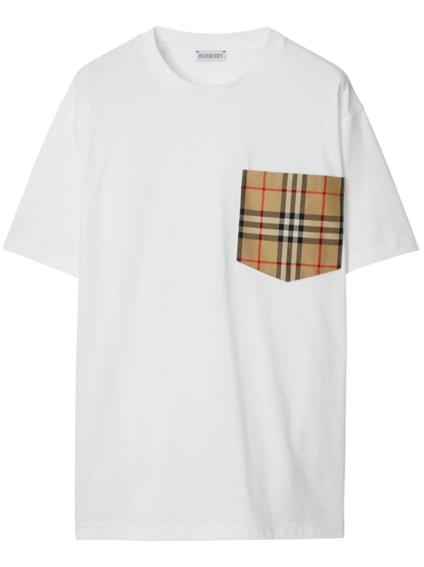Burberry Burberry White Cotton T-Shirt