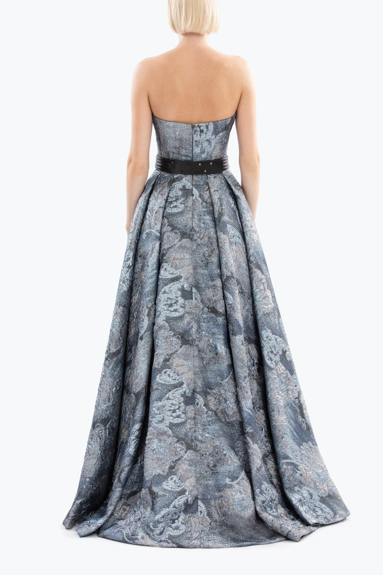 Saiid Kobeisy Brocade Long Dress