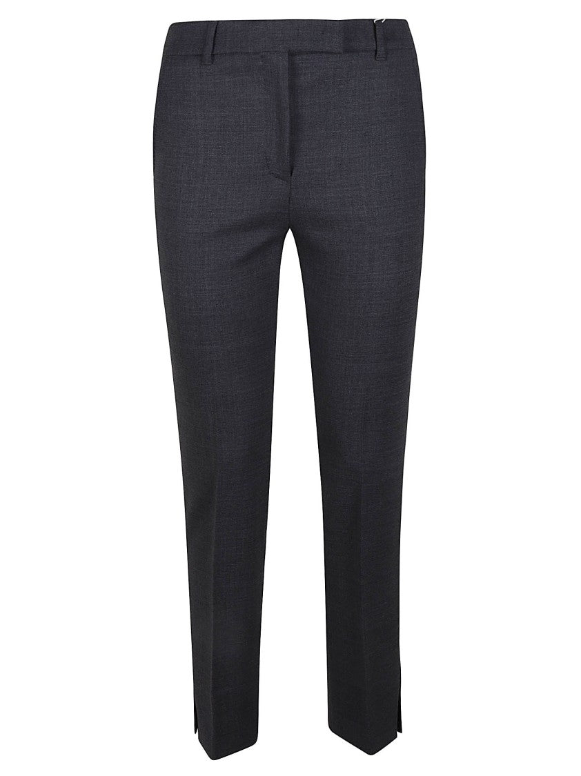 Incotex Tailored Grey Wool Pants With Straight-Leg Silhouette