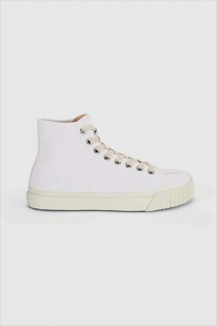 Maison Margiela High-Top Sneakers With Split-Toe Design And Circular Graphic