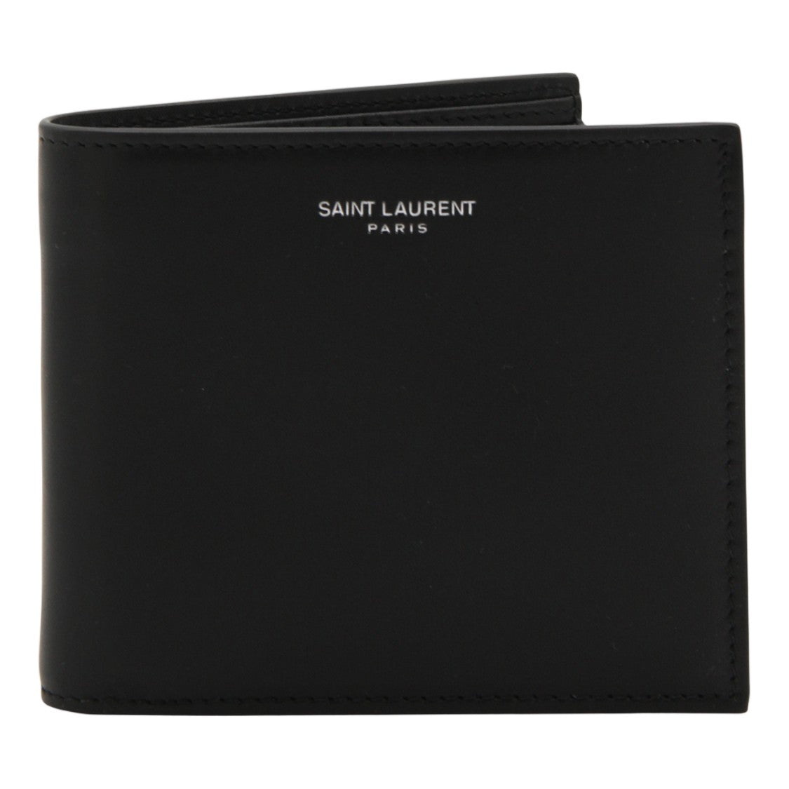 Saint Laurent Minimalist Bifold Wallet With Subtle Logo