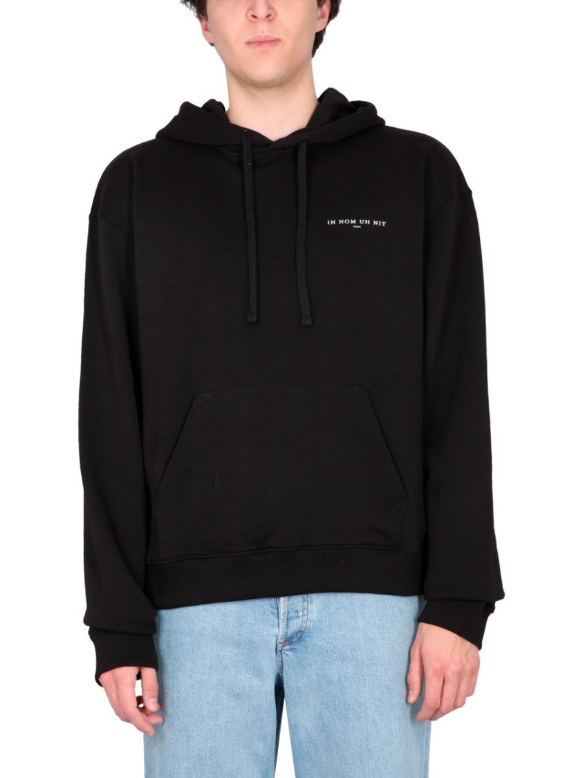Ih Nom Uh Nit Graphic Print Black Sweatshirt