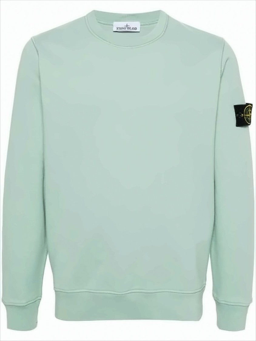 Stone Island Crewneck Sweatshirt With Distinctive Compass Patch